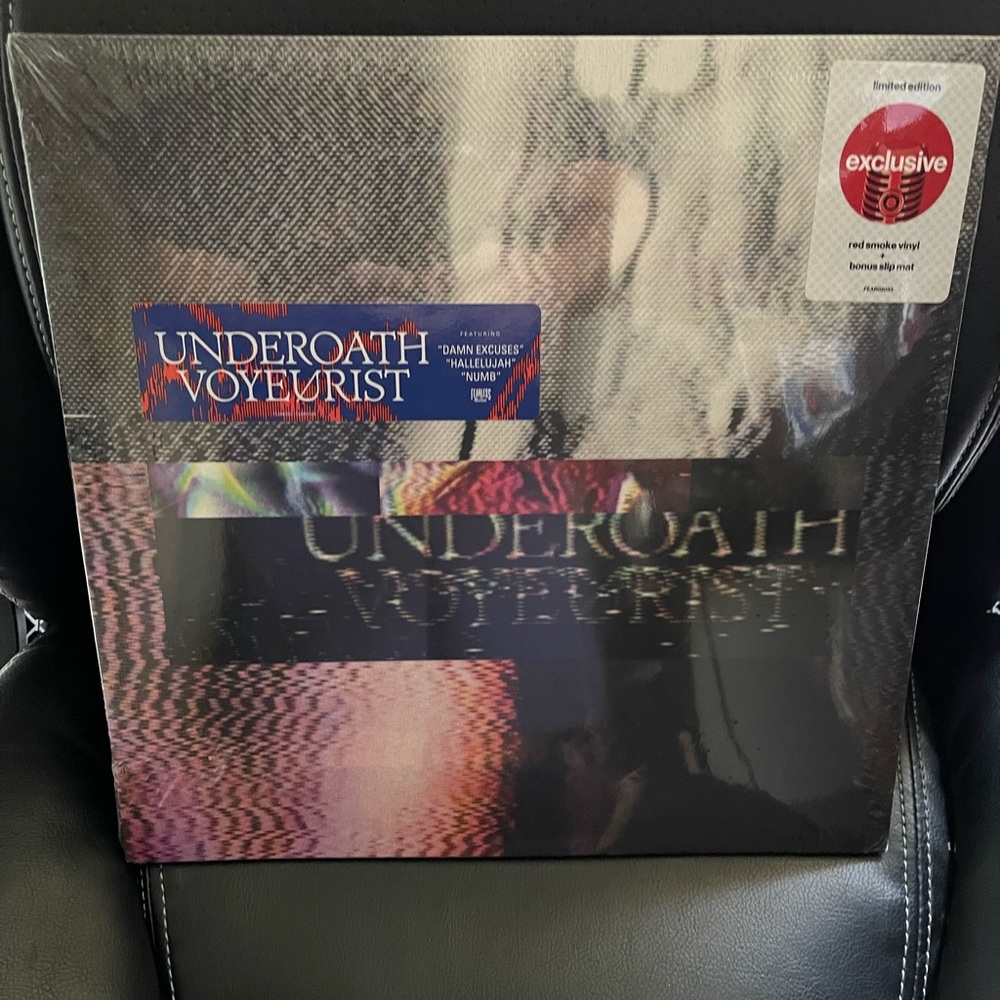 Underoath: Voyeurist Red-Smoke Vinyl and Slip Mat: New Sealed: Hardcore: Punk